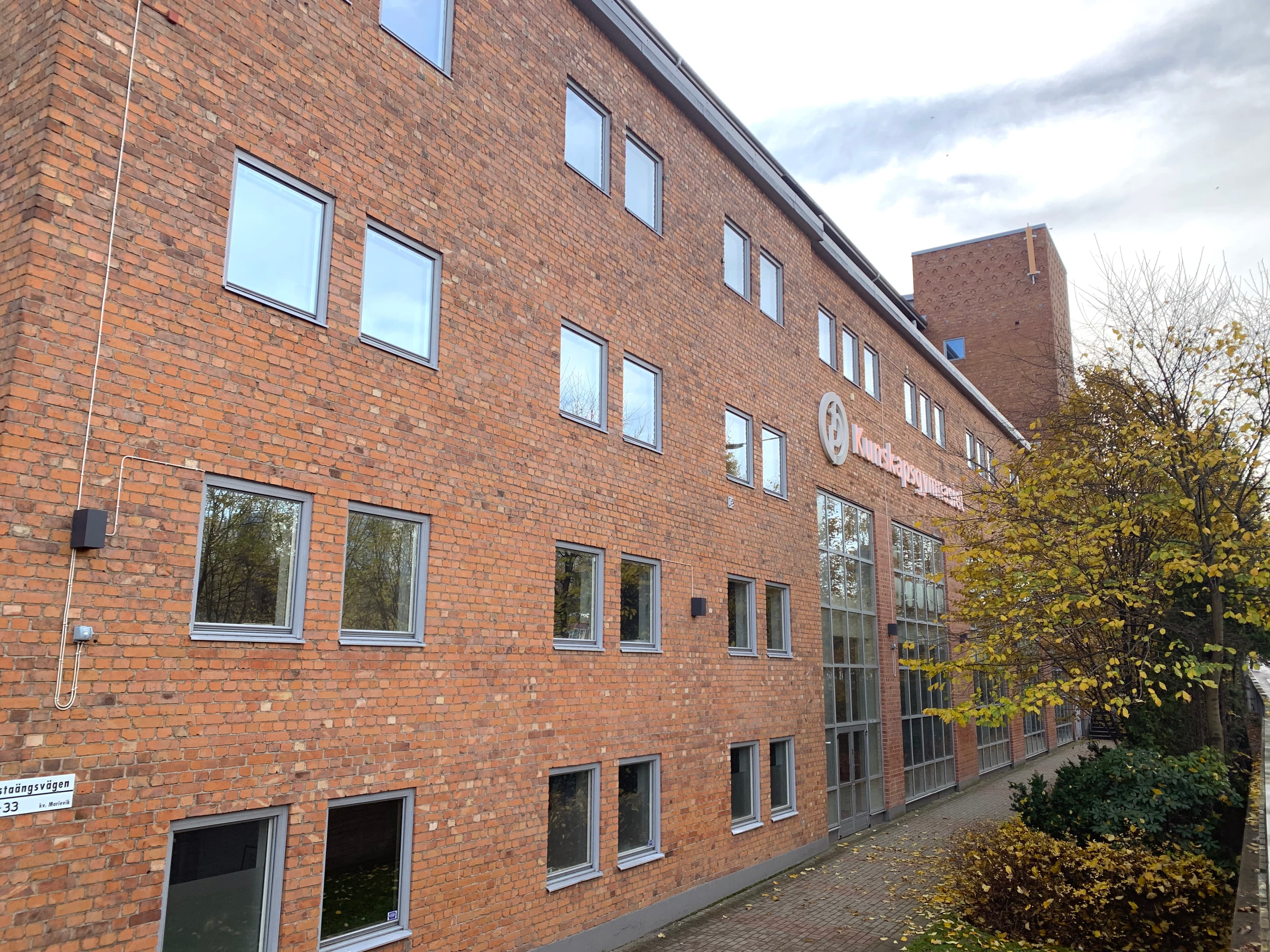 Kunskapsgymnasiet Liljeholmens skolbyggnad. 