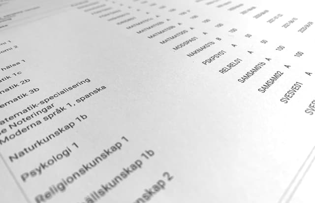 Gymnasierna med högst antagningspoäng (merit) i Norrköping