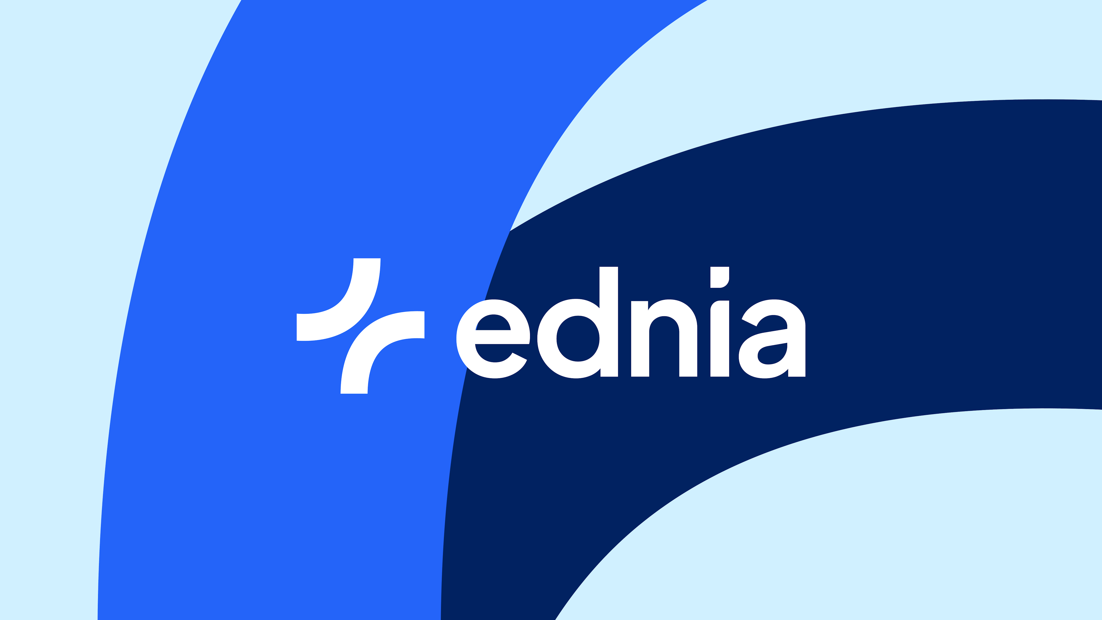 Ednia logo with background.